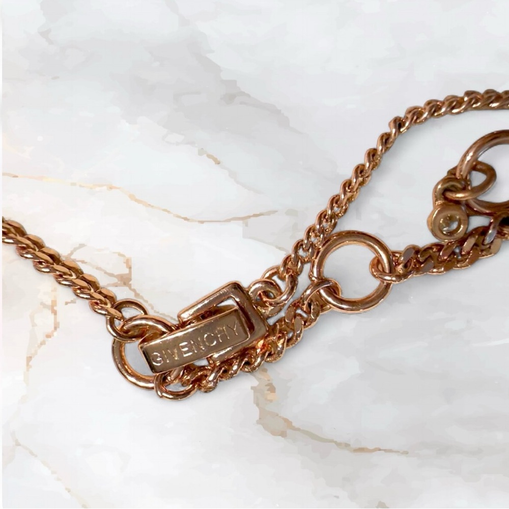 Givenchy Crystal Rose Gold Y-Necklace - Picture 4 of 5